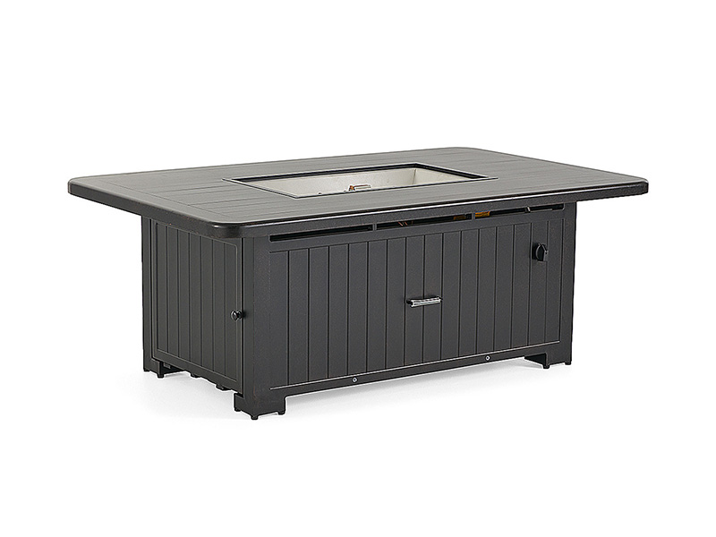 Solstice aluminijska terasa 58X36 in. Gornji stol s letvicama za vatrogasnu jamu