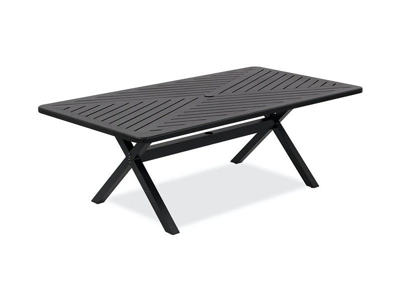 Solsticijski ostarjeli brončani aluminijski vrtni stol 84x44 in. Blagovaonski stol